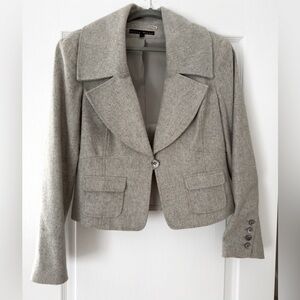 Jenne Maag Women Gray Wool Blazer